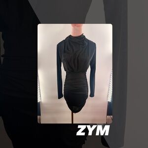 NWT Zym Dance Style High Neck Dress